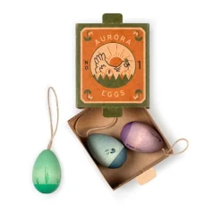 Adornos huevos de Pascua de madera Aurora Eggs (3) - Grapat