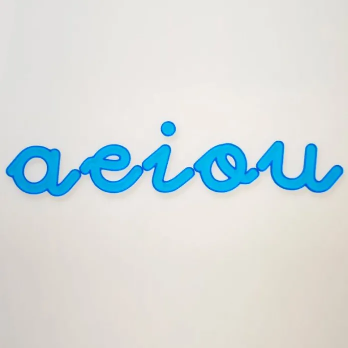 Alfabeto Montessori letras minúsculas enlazadas translúcidas (91) - Sumando Momentos