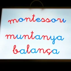 Alfabeto Montessori letras minúsculas enlazadas translúcidas castellano/catalán (170) - R-cre@
