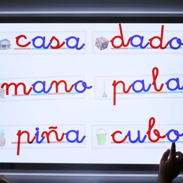 Alfabeto Montessori letras minúsculas enlazadas translúcidas castellano (165) - R-cre@
