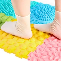 Alfombra baldosas sensoriales texturizadas (6) - Playlearn