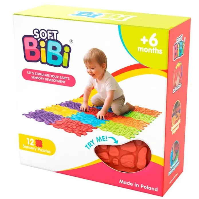 Alfombra baldosas sensoriales texturizadas (12) - Soft BiBi
