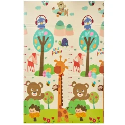 Alfombra de espuma plegable y reversible Trendy Elefante y Oso 1,8 x 1,2 metros - MS
