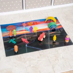 Alfombra para mesas de luz A2 y bandejas sensoriales Carretera - TickiT
