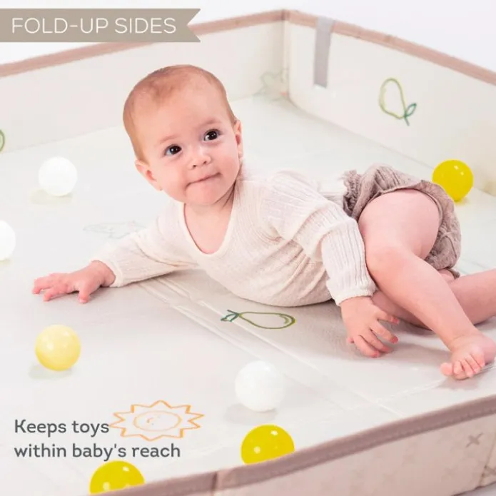 Alfombra-piscina de bolas plegable y reversible 1,8 x 1,5 cm - Taf Toys