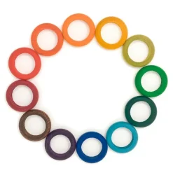 Anillas de madera de colores para Calendario Perpetuo (12) - Grapat