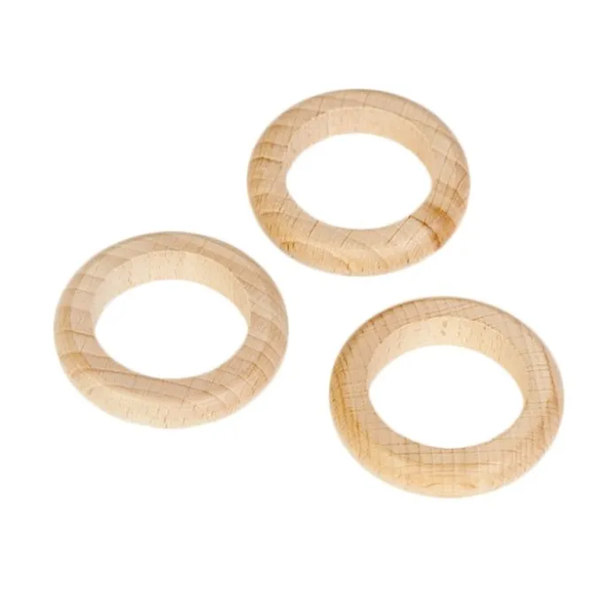 Anillas de madera natural (3) - Grapat