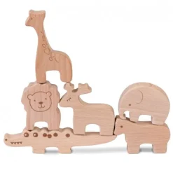 Animales apilables de madera (6) - Edukalu