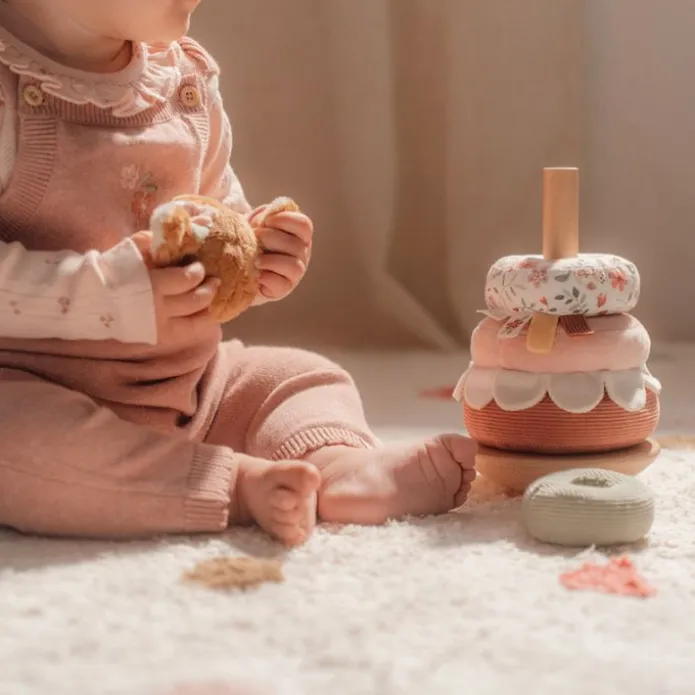 Apilable balancín de madera y peluche ciervo Jardín de hadas - Little Dutch