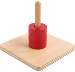 Apilable guía vertical 3 cilindros de madera - Montessori