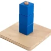 Apilable guía vertical 3 cubos de madera - Montessori