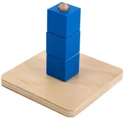 Apilable guía vertical 3 cubos de madera - Montessori
