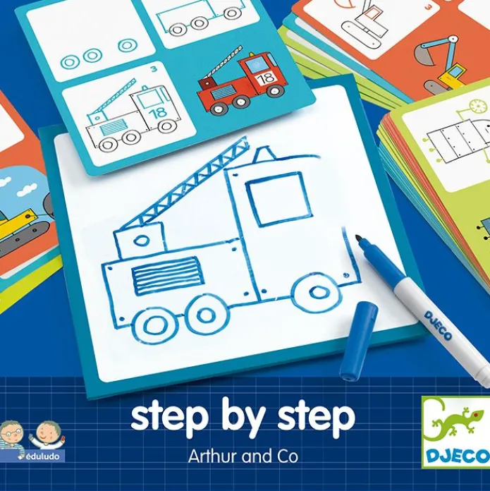 Aprende a dibujar caballeros Eduludo - Djeco