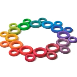Aros de madera colores (24) - Grimm's