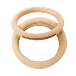 Aros grandes de madera natural (3) - Grapat