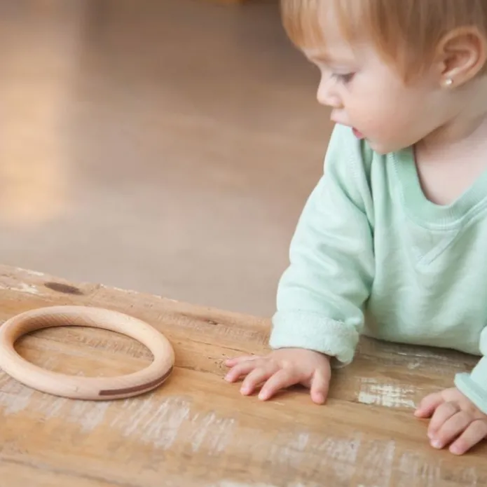 Aros grandes de madera natural (3) - Grapat