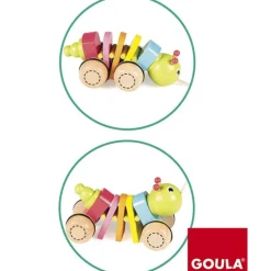 Arrastre de madera Gusanito baby - Goula