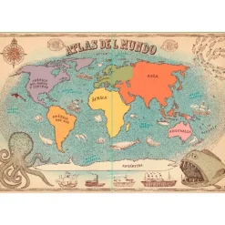Atlas del mundo edición púrpura - Aleksandra Mizieliríska y Daniel Mizieliríski - Maeva
