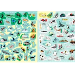 Atlas ilustrado con pegatinas - Usborne