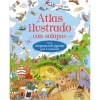 Atlas ilustrado con solapas