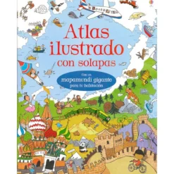 Atlas ilustrado con solapas