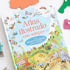 Atlas ilustrado con solapas