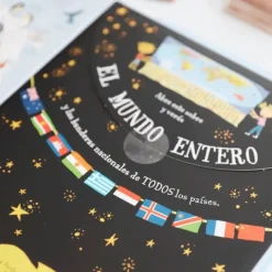 Atlas ilustrado con solapas