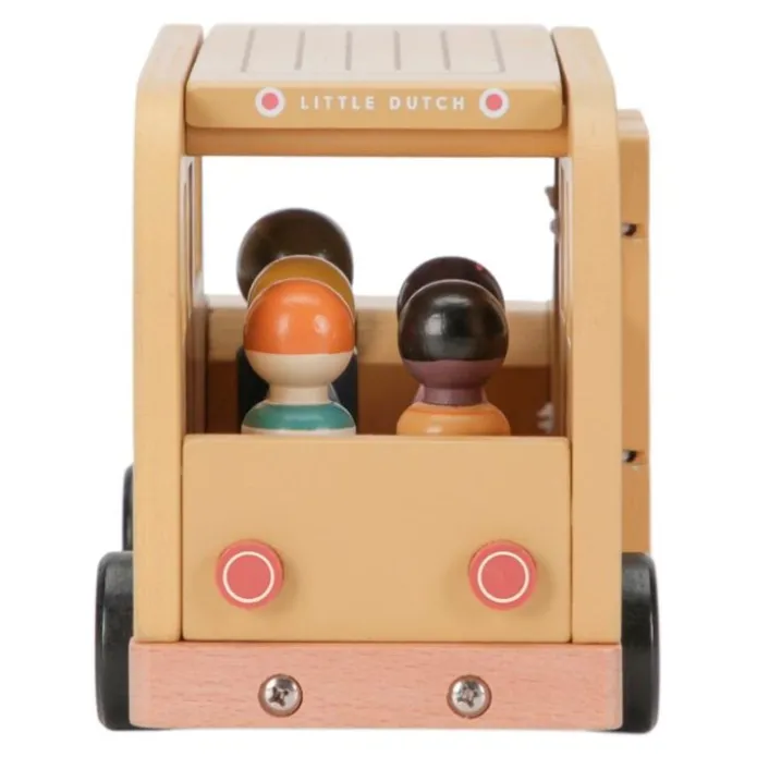 Autobús escolar de madera con 5 muñecos - Little Dutch
