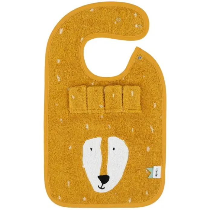 Babero de algodón amarillo león - Trixie