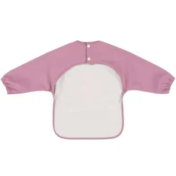 Babero impermeable manga larga lila pavo real - Trixie