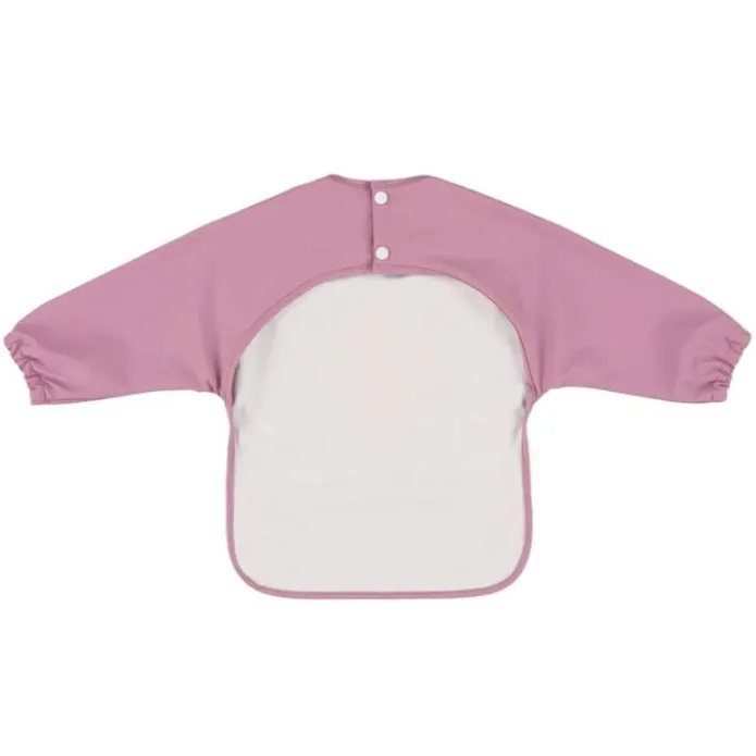 Babero impermeable manga larga lila pavo real - Trixie