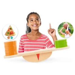 Balanza de madera: actividad física y alimentación - Akros