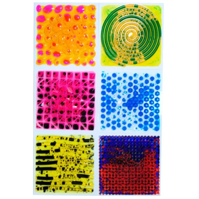 Baldosas sensoriales texturizadas con líquido Círculo (6) - Playlearn