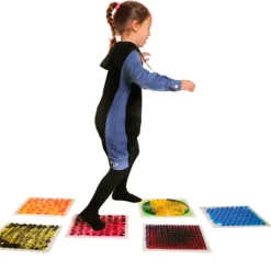 Baldosas sensoriales texturizadas con líquido Círculo (6) - Playlearn