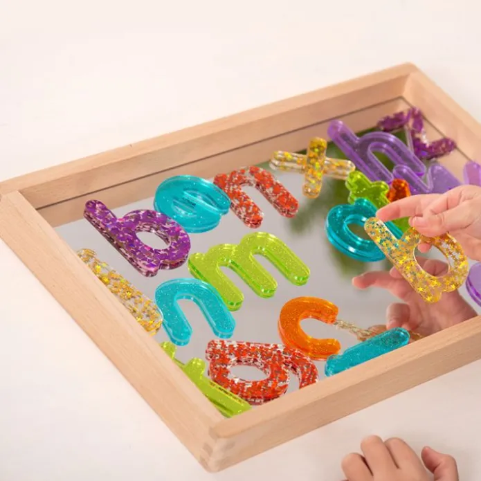 Bandeja de madera con espejo para explorar 36 cm - TickiT