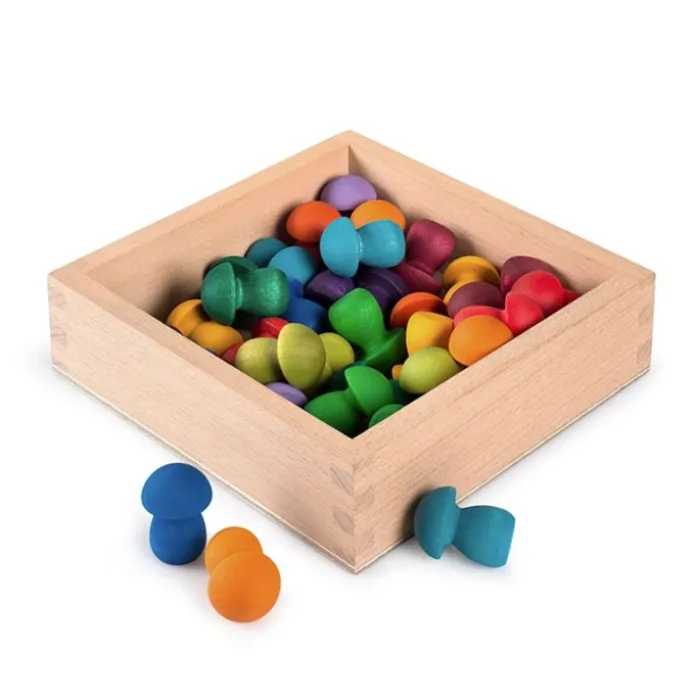 Bandeja de madera cuadrada 16 cm - Grapat