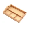 Bandeja de madera para clasificar 4 compartimentos 20 cm - Montessori