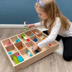 Bandeja de madera para clasificar 14 compartimentos - Tickit