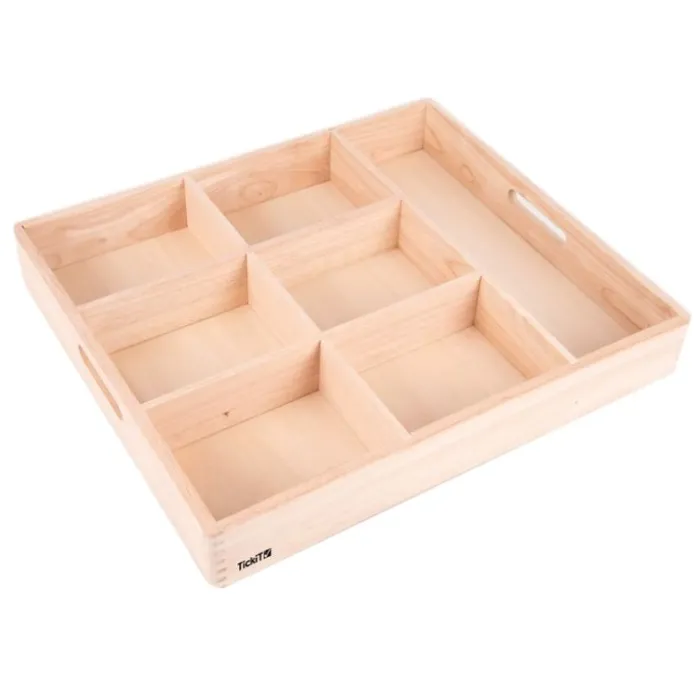 Bandeja de madera para clasificar 7 compartimentos - Tickit