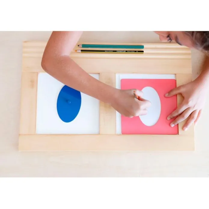 Bandeja de madera para resaques doble - Montessori