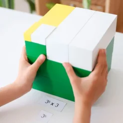 Bandeja de madera potencias de 3 - Montessori