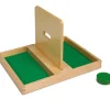 Bandeja de permanencia de madera con disco - Montessori