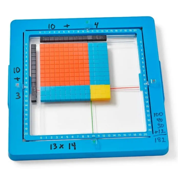 Bandeja de área con bloques base diez (150) - Hand2Mind