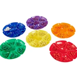 Bandejas de colores para clasificar Flor (6) - TickiT