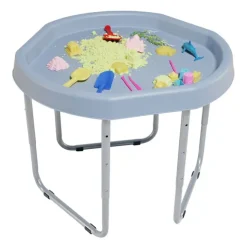 Bandeja sensorial Hexacle azul hielo con soporte - Tuff Tray