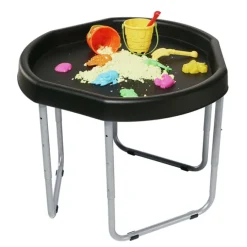 Bandeja sensorial Hexacle negra con soporte - Tuff Tray