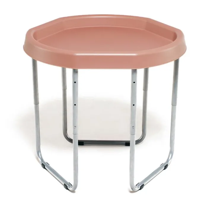 Bandeja sensorial Hexacle rosa coral con soporte - Tuff Tray