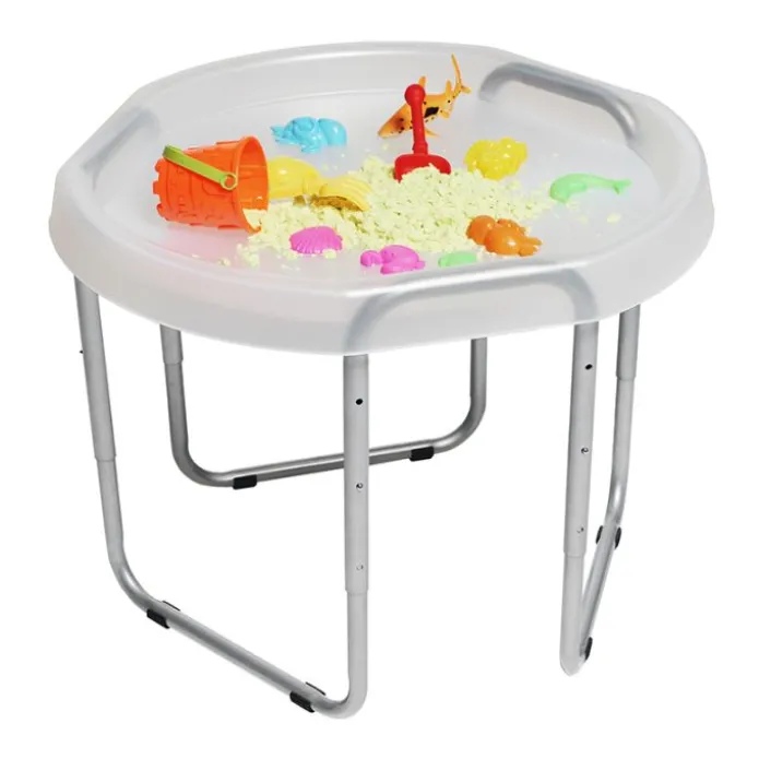 Bandeja sensorial Hexacle translúcida con soporte - Tuff Tray