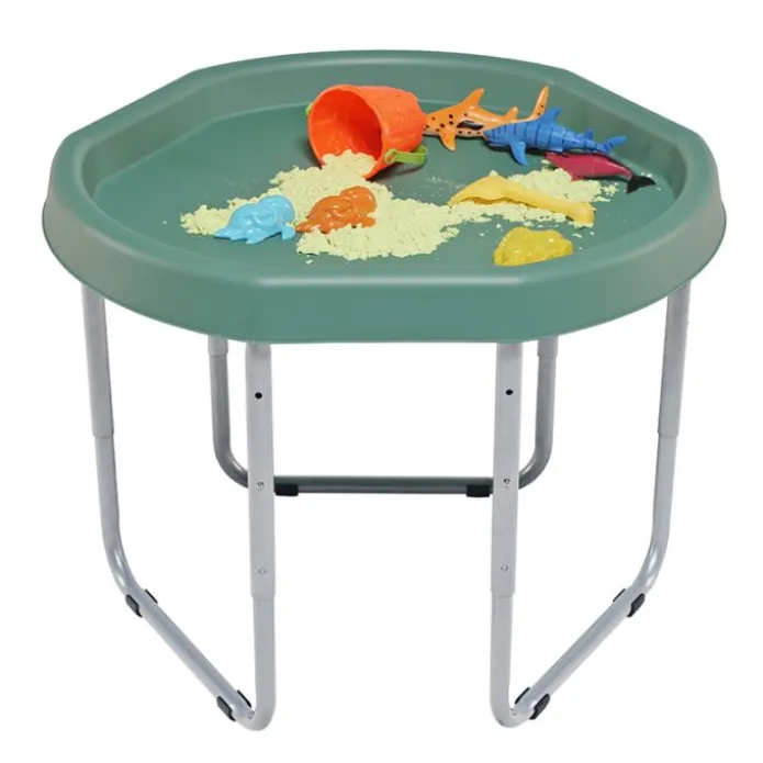 Bandeja sensorial Hexacle verde con soporte - Tuff Tray