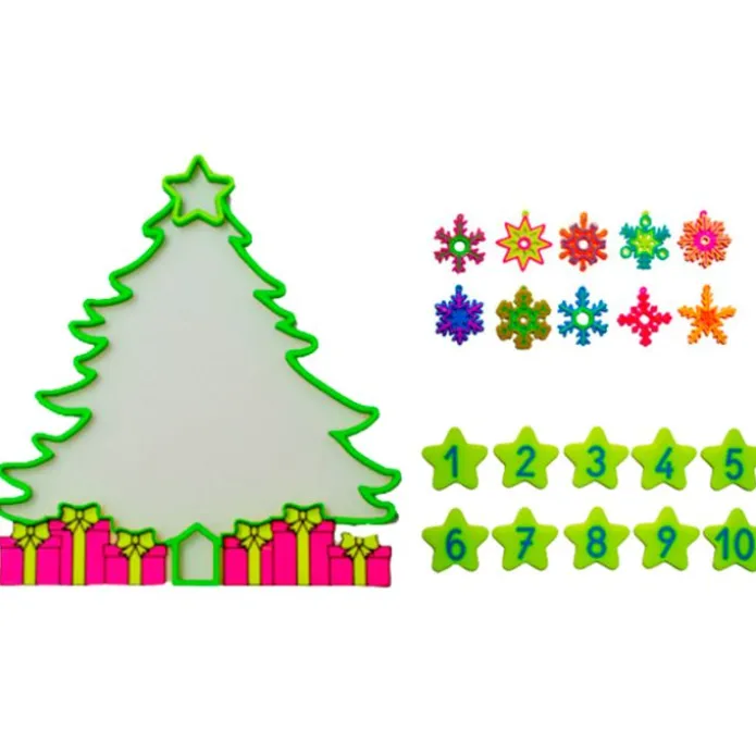 Bandeja sensorial rellenable árbol de Navidad - Sumando Momentos